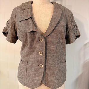 Lane Bryant Cure Bow Detail Short Sleeve Jacket